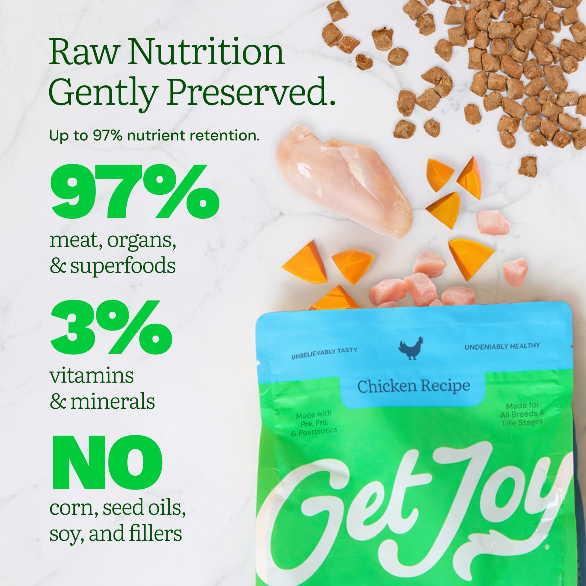 Get Joy: topper de comida liofilizada para realzar el bol de tu perro