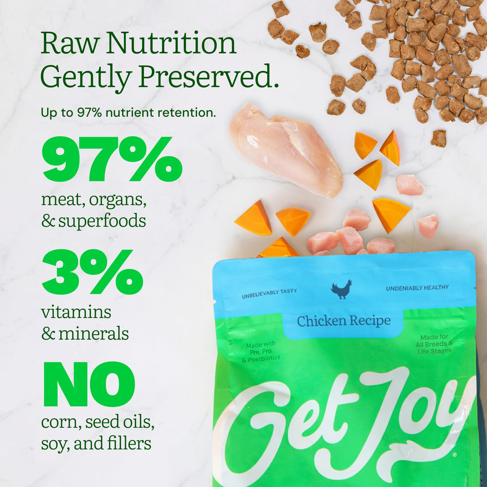 Get Joy: topper de comida liofilizada para realzar el bol de tu perro