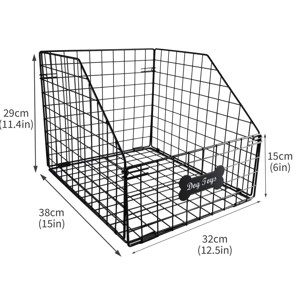 Cesta de juguetes para perros Geyecete plegable para ahorro de espacio.