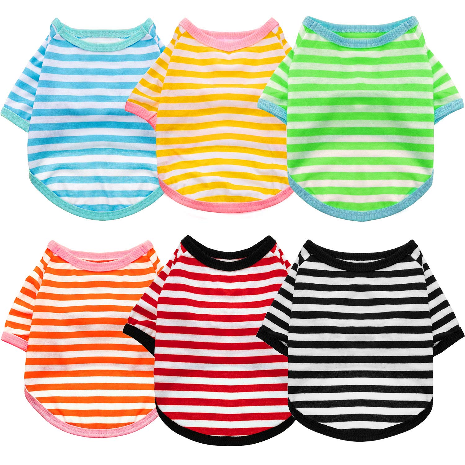 Camiseta rayas Geyoga para perro, perfecta para primavera y verano