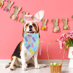 GHSJYO bandana Pascua diseño triangular para un look tierno.