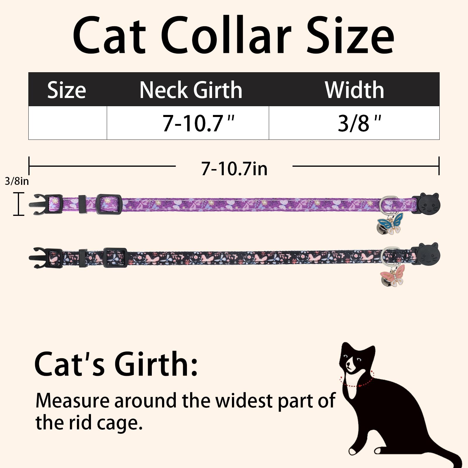 Giecooh collar ajustable para gatitos y gatos adultos