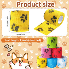 GIFTMISSU Vet Wrap patitas verde: aplicación cómoda sin irritar piel