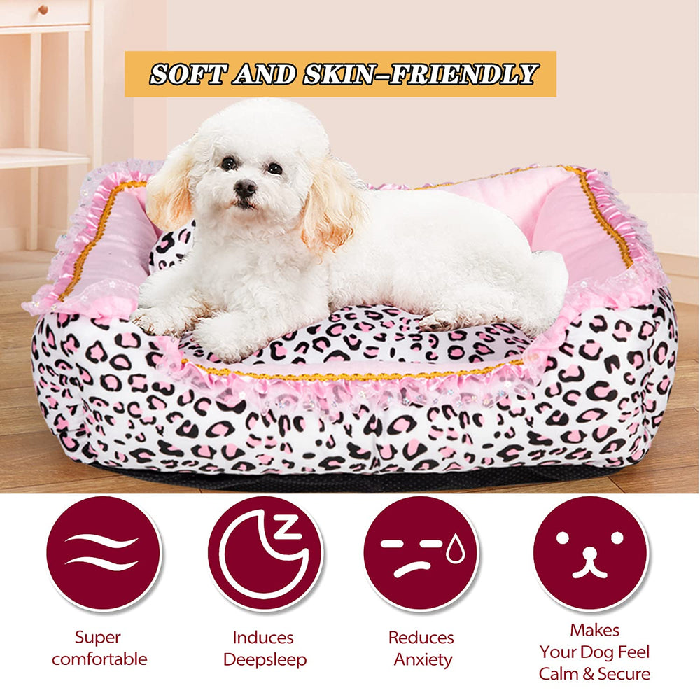 Cama Gigreinc cuadrada para mascotas con base Oxford resistente para uso diario.