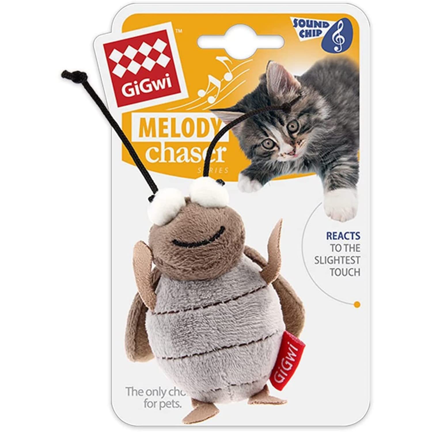 Gigwi grillo material suave y seguro para juego prolongado.