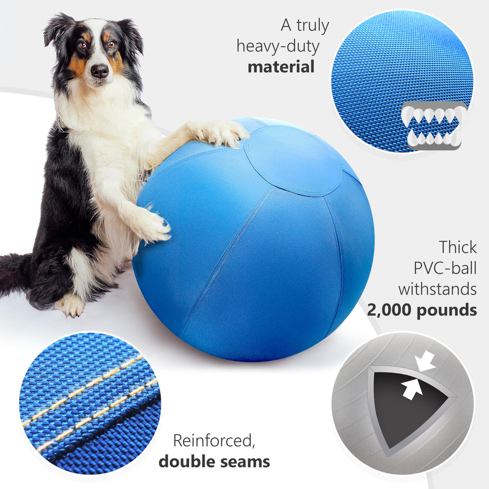 GILYX pelota de pastoreo indestructible, perfecta para morder y juego intenso al aire libre.