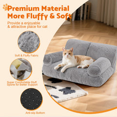 Gimars cama gris, funda lavable para fácil limpieza.