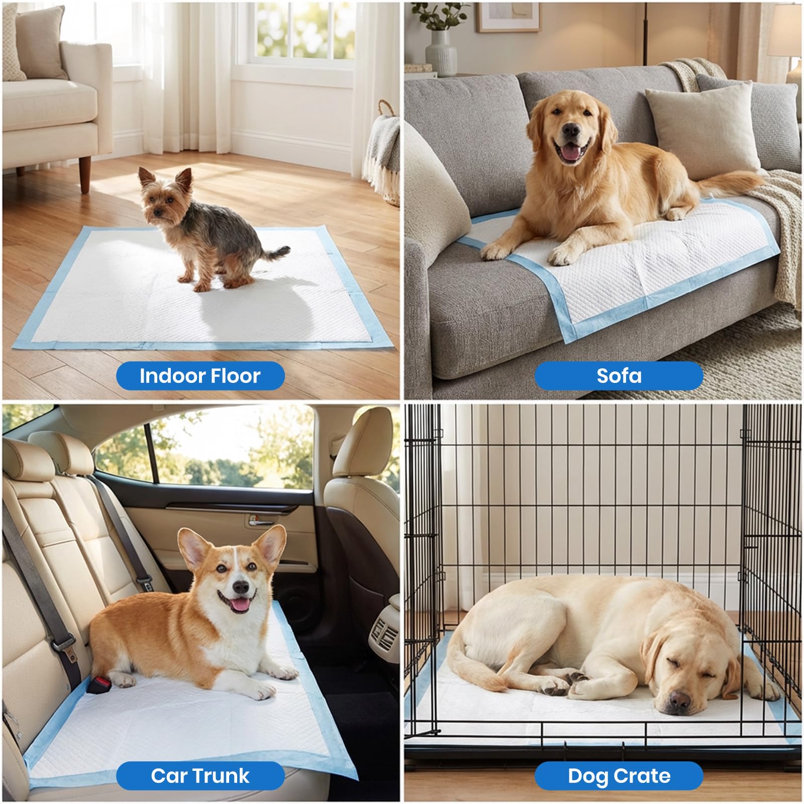 Gimars pads XL 28x34, tamaño extra grande ideal para hogares con varias mascotas