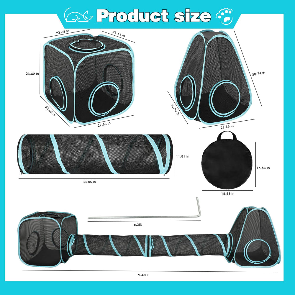 GINDOOR cubos rectangulares para mascotas, ofrecen espacio para trepar y descansar.