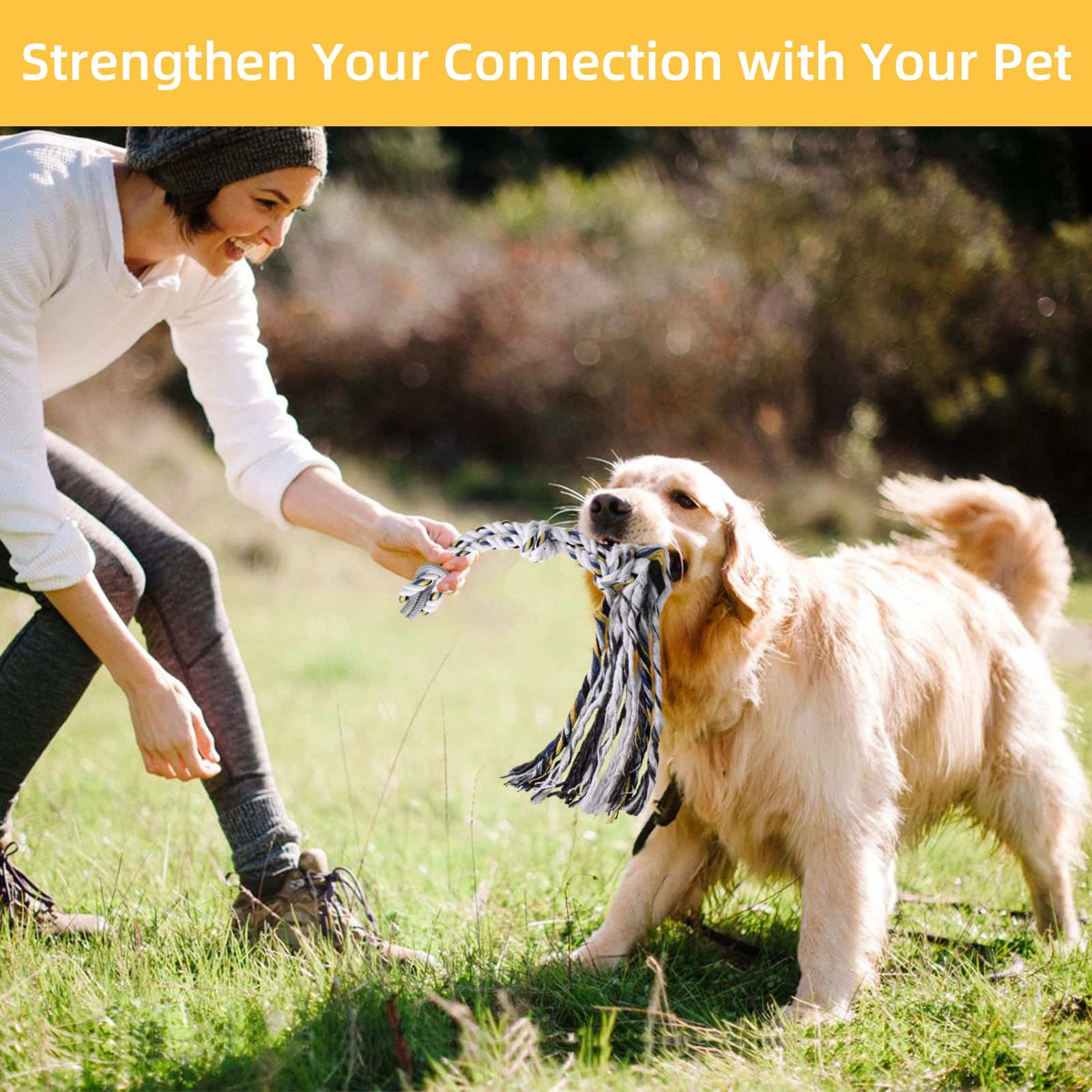 Gingull juguete para perros energizados apoya actividad física y mental.