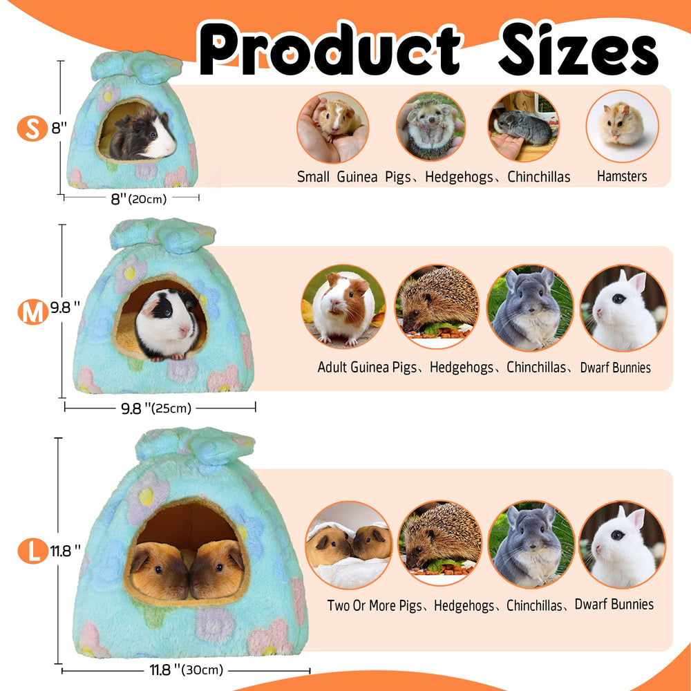 Ginidear cama cobaya con lazo, diseño tierno para su hábitat