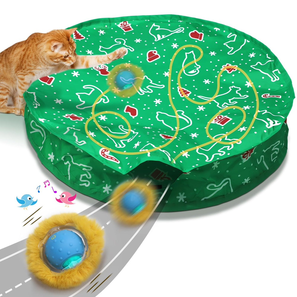 Bola interactiva Giociv para gatos en interior estimula juego y caza