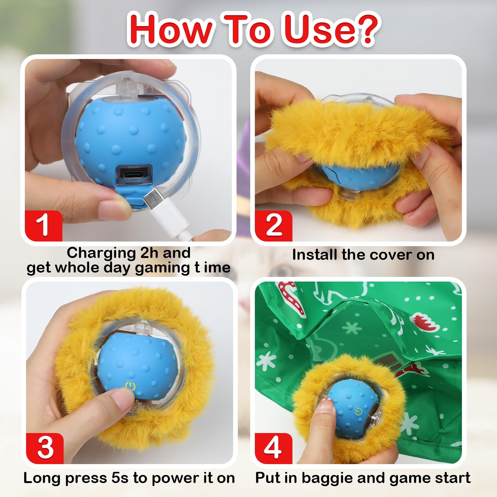 Giociv bola con cambios de velocidad azul y morado para juego