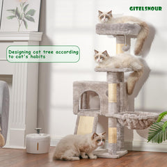 Gitelsnour árbol para gatos cama acogedora para siestas tranquilas.