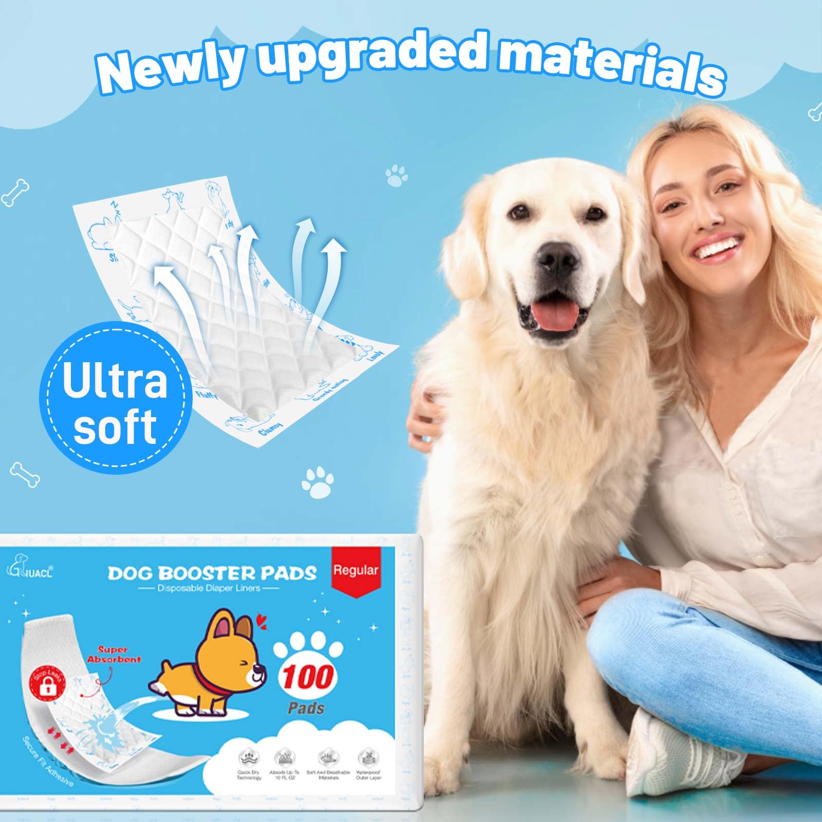 GIUACL uso práctico y desechable para viajes con perro.