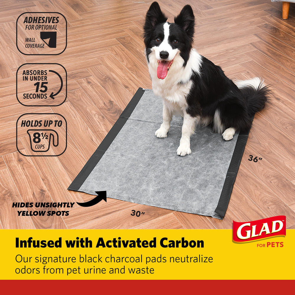 Glad para mascotas: nucleo absorbente grueso que atrapa líquidos para suelos limpios.