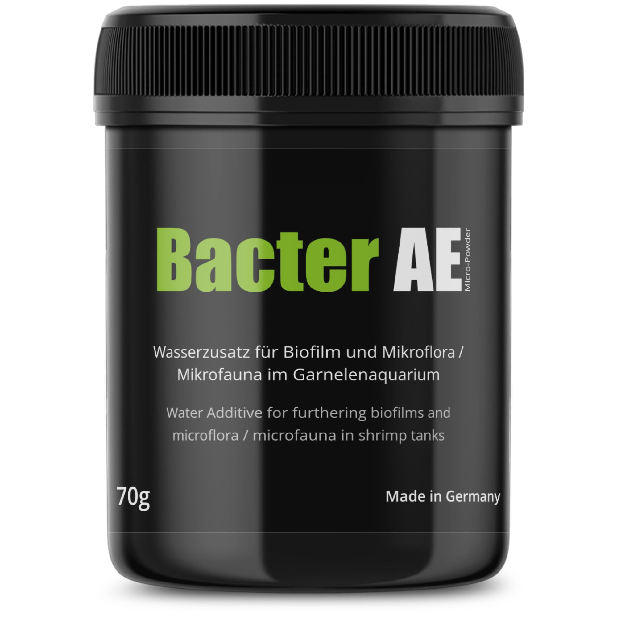 GlasGarten Bacter AE contiene 70 g para iniciar biofilm en acuario