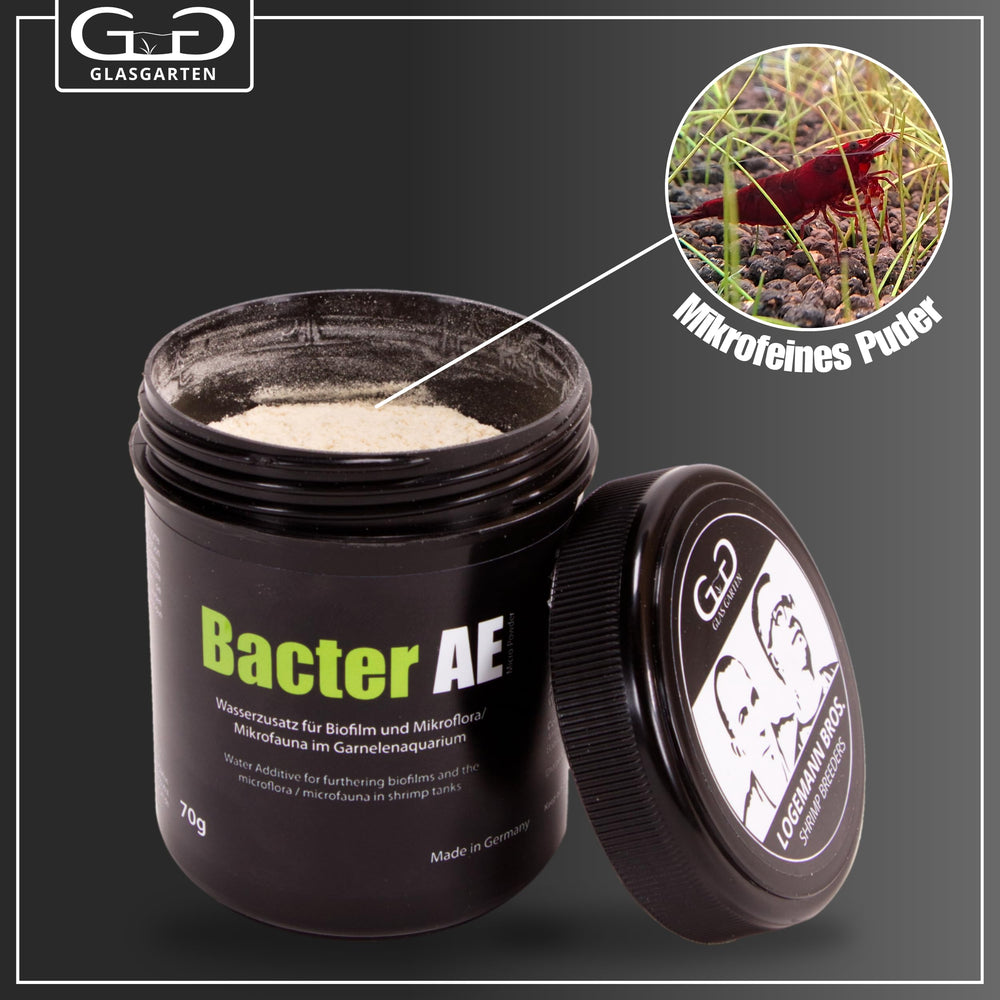 GlasGarten Bacter AE cultivos en reposo se activan al contacto con agua