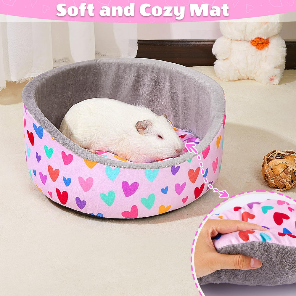 Cama Glittme para cobaya lavable a máquina, limpieza fácil.