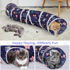 Interior espacioso de Glittme Cat Tunnel para gatos curiosos y juego