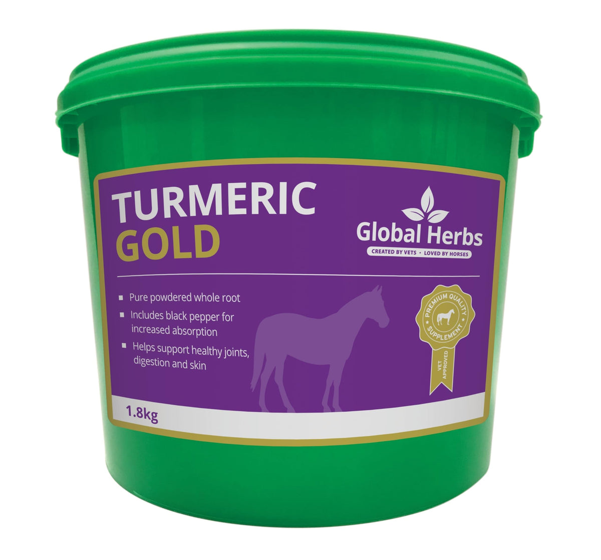 Global Herbs Curcuma Gold: polvo de cúrcuma con pimienta negra para mayor absorción