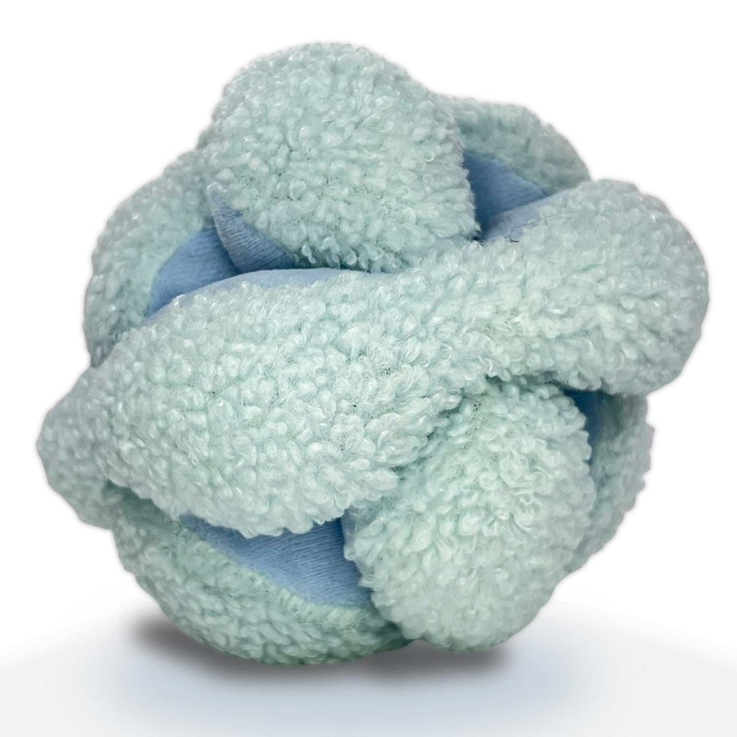Glory To Dog Blue Snuffle Knot: bola-puzzle con 8 chirridos para estimular exploración y juego.