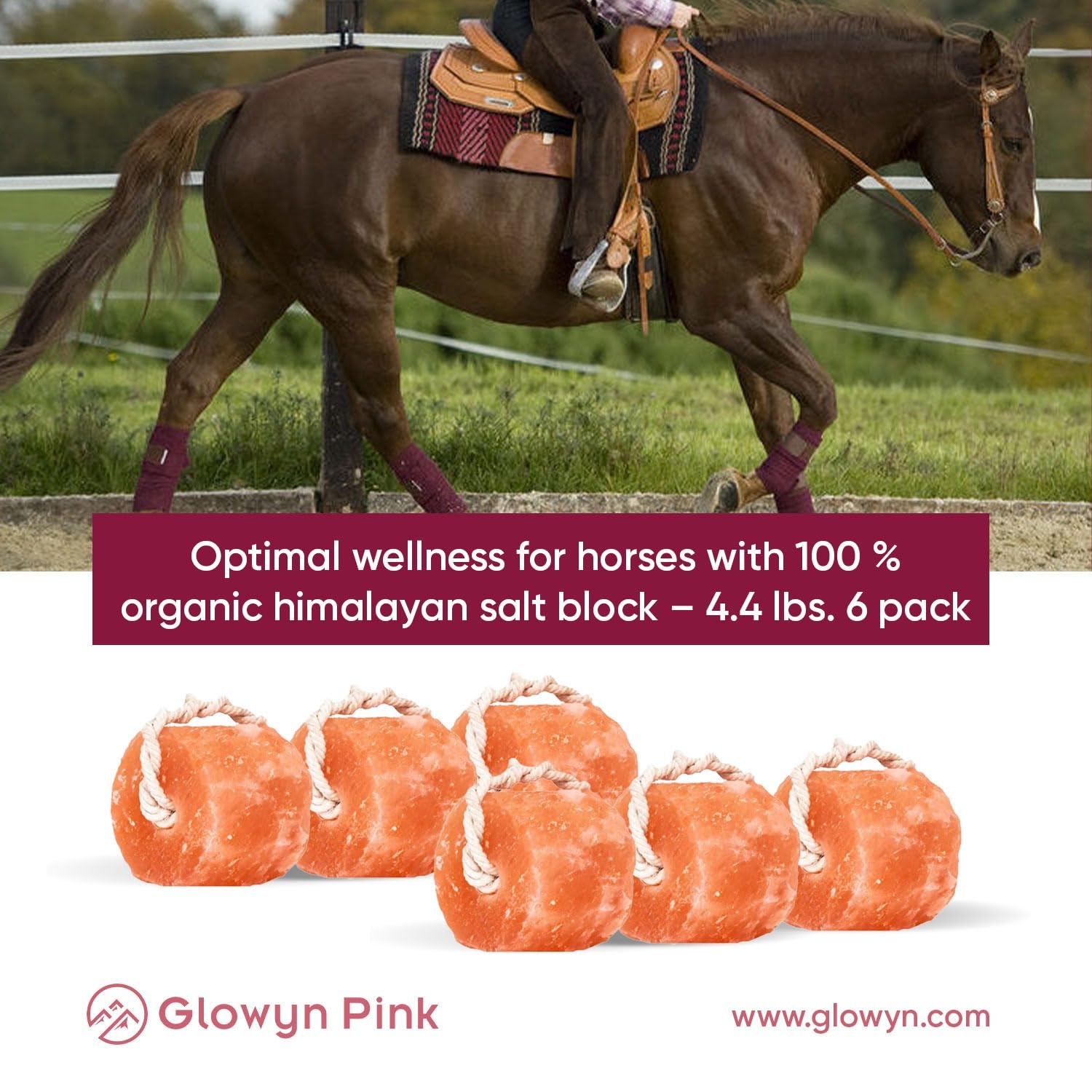Sal Himalaya de Glowyn Pink: bloque resistente a clima y uso diario.