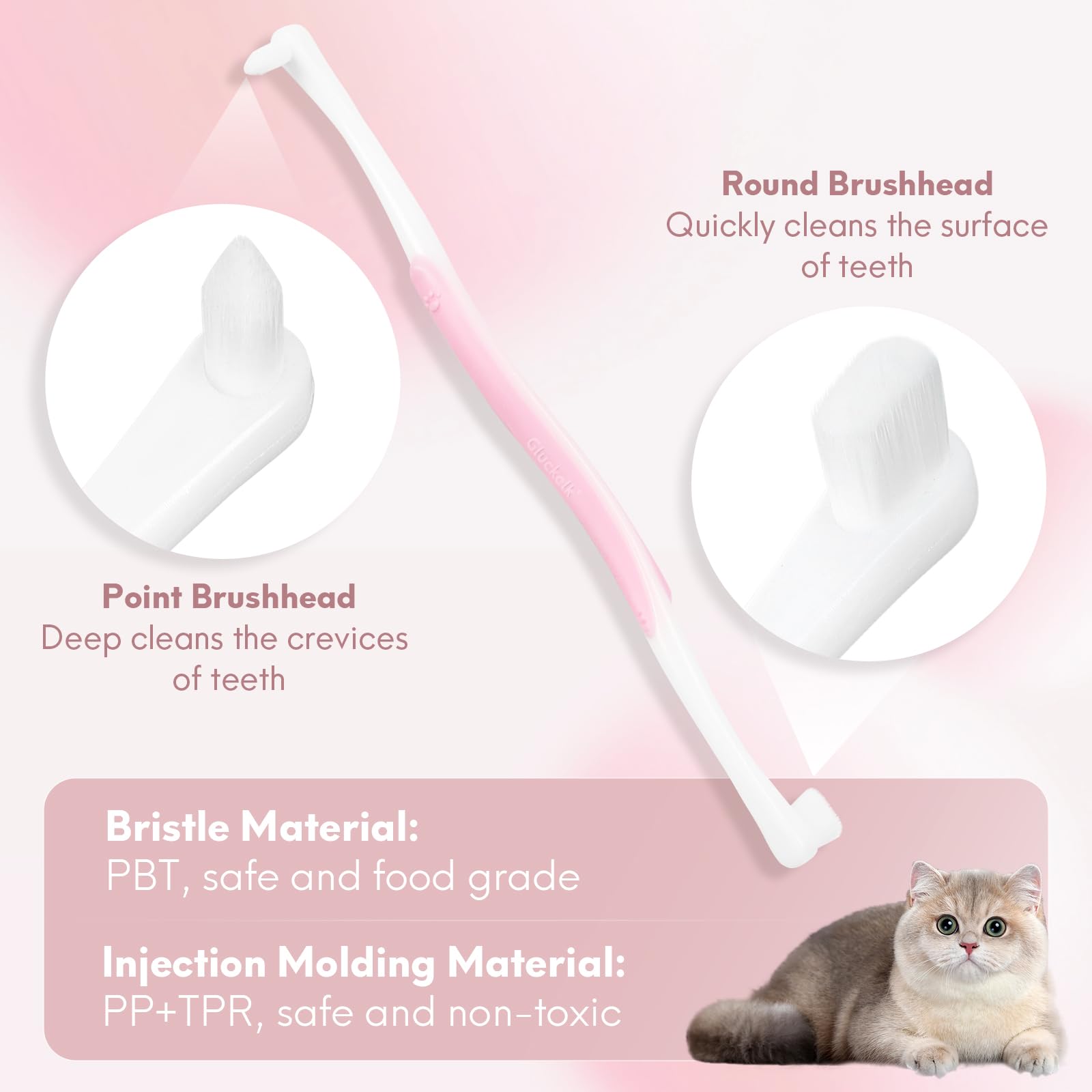 Gluckelk: nano puntas 0,07 mm, cepillado suave para dientes sensibles.