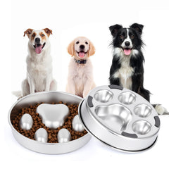 GLYVIAN comedero lento para perros: vista frontal con base antideslizante para comer despacio.