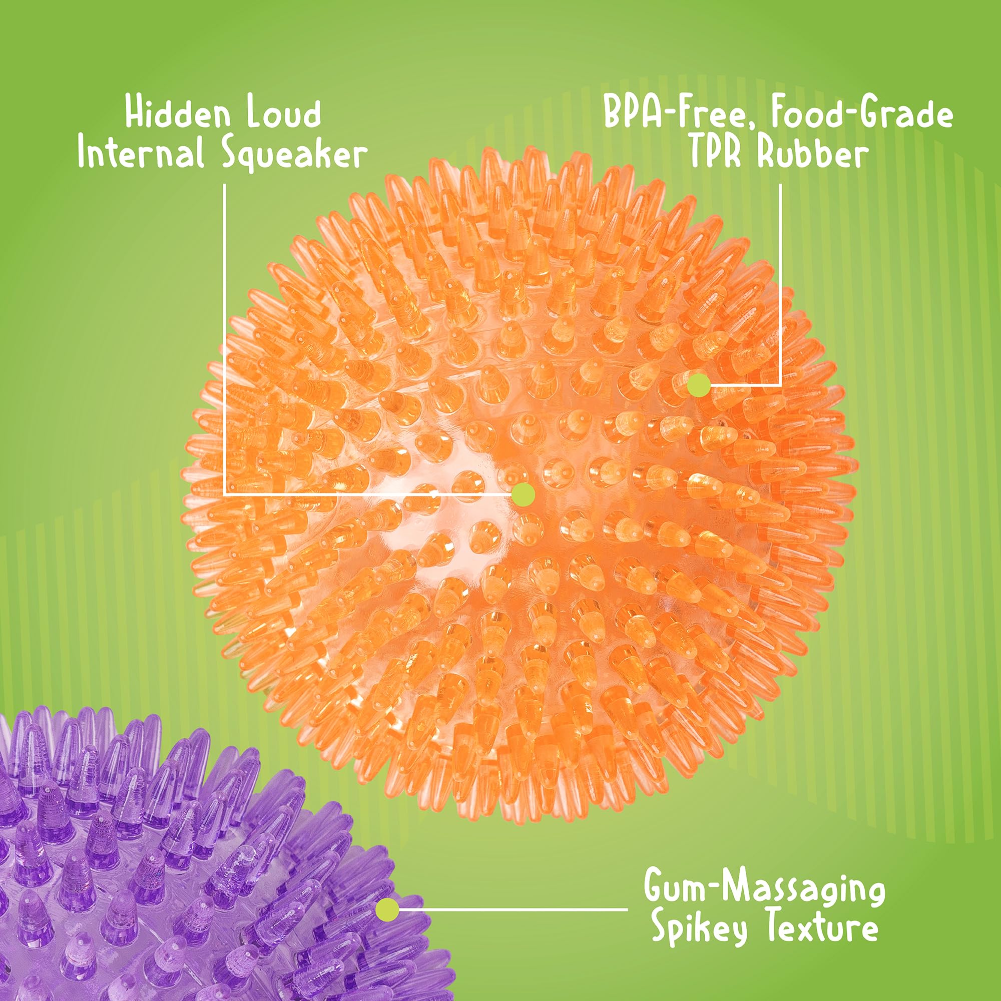 Gnawsome bola diámetro 4.5 pulgadas para perros grandes y mordidas enérgicas.