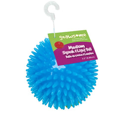 Gnawsome bola espinosa con sonajero para estimular juego seguro.