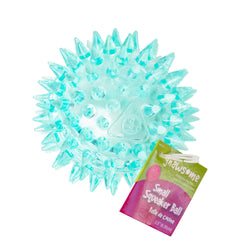 Bola Gnawsome con sonido interno para juego interactivo y estimulación.