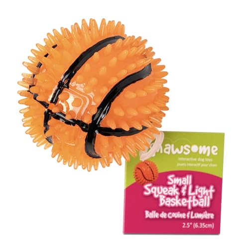 Juguete Gnawsome para perro baloncesto de 2,5 pulgadas ideal para sesiones de juego