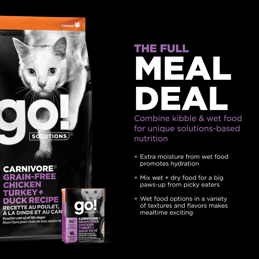 Go! Solutions Carnivore, arándanos para antioxidantes y soporte urinario.