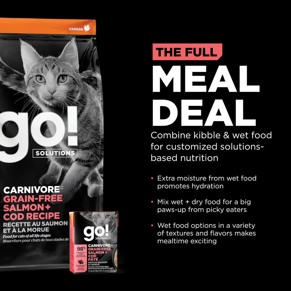 Go! Solutions Carnivore: sin pollo, opción proteica para sensibilidades.