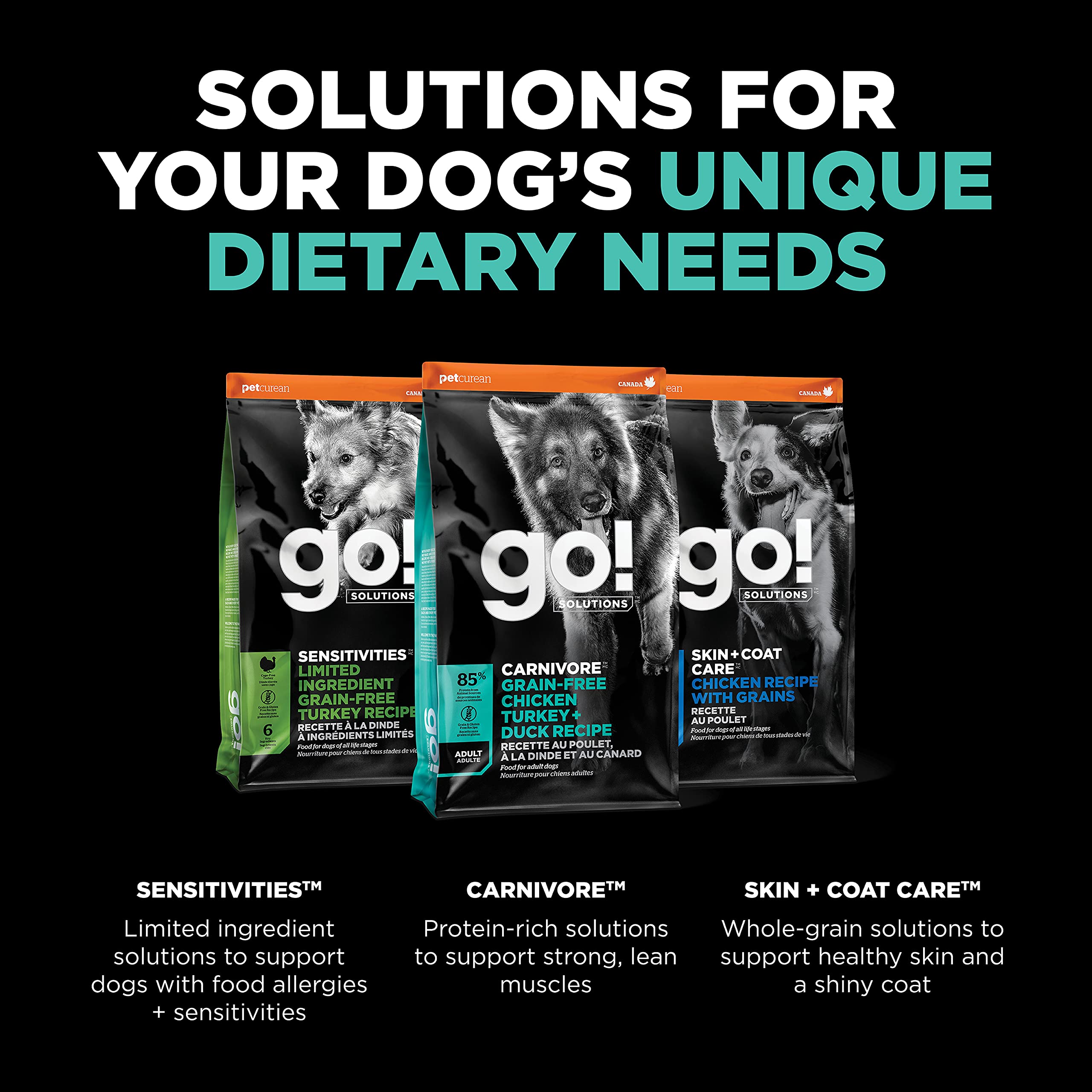 Go! Solutions Carnivore: fórmula sin granos para digestión ligera