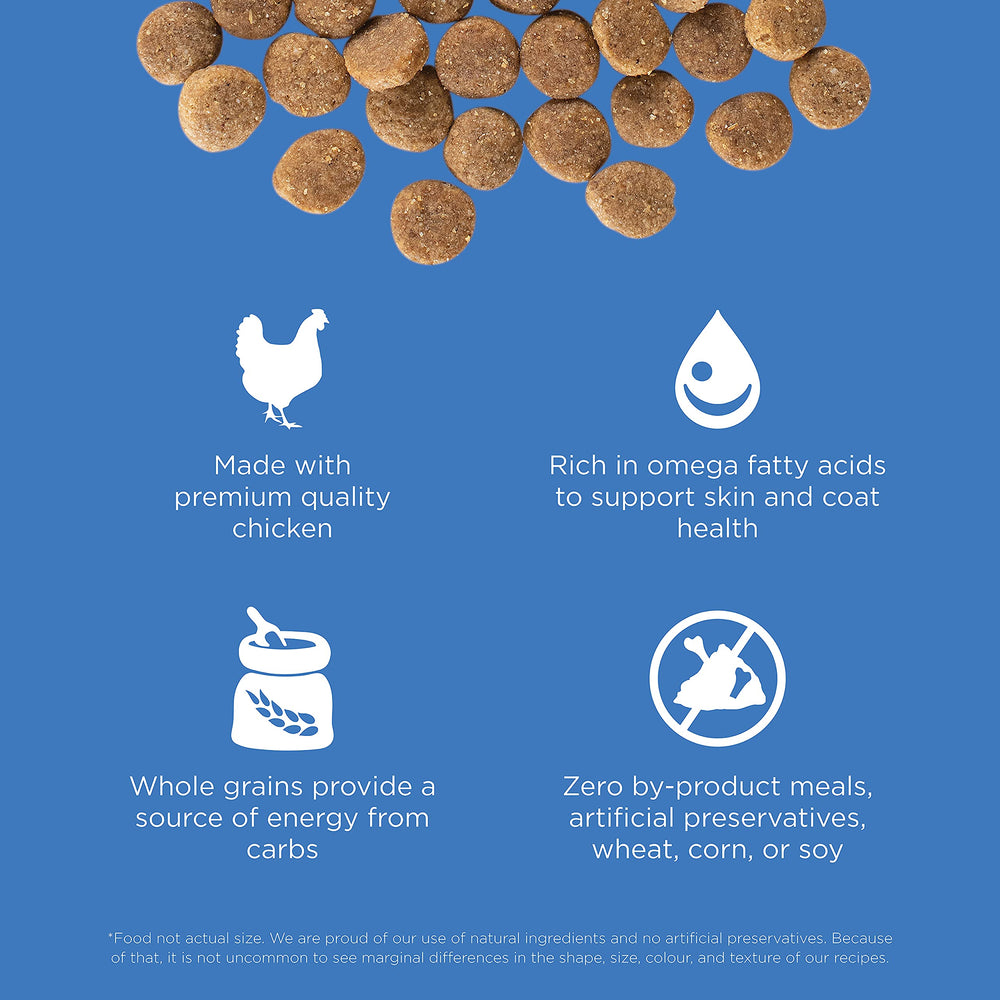 Go! Solutions pollo real como ingrediente principal en croquetas secas.