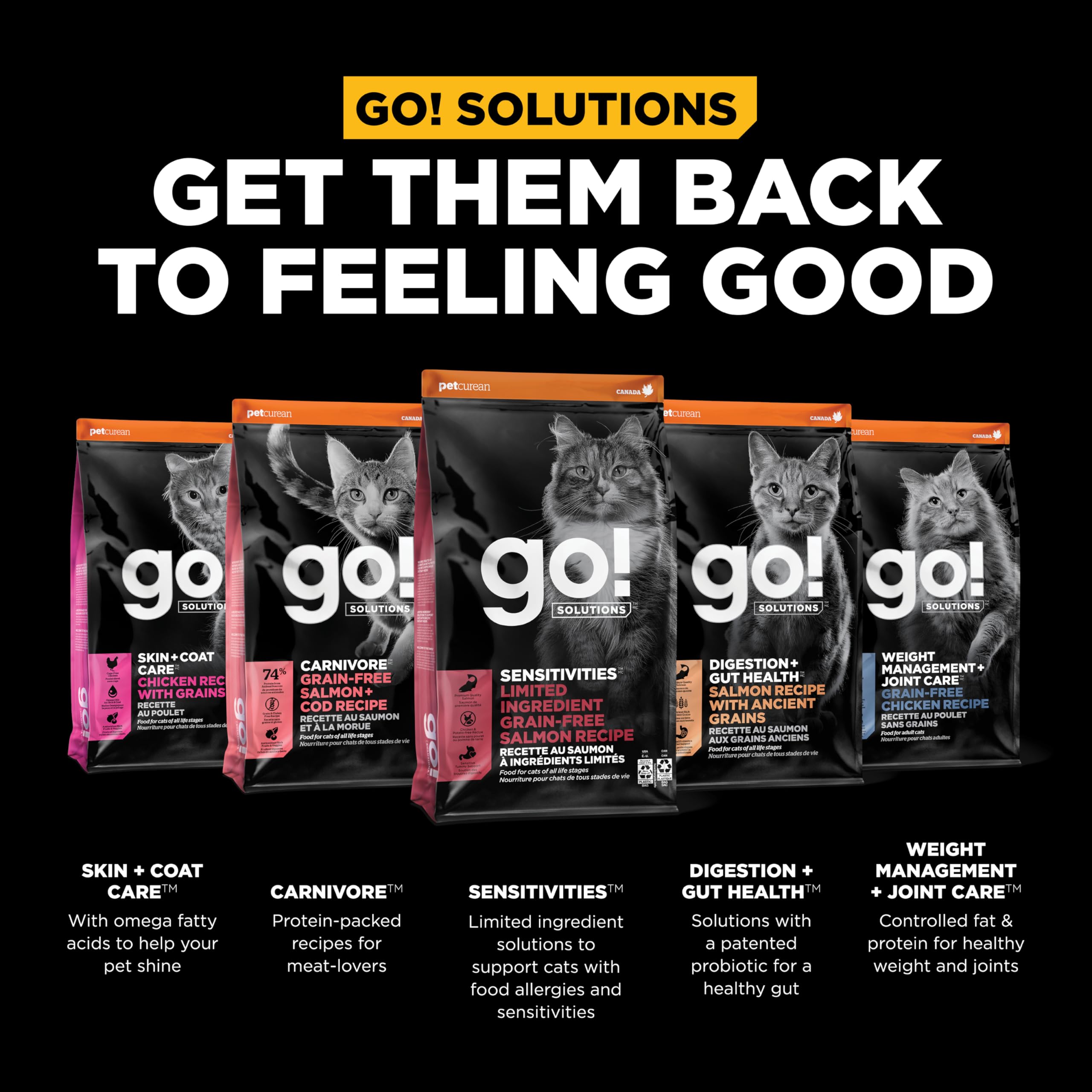 Go! Solutions Sensitivities proteína nueva de salmón para dietas sensibles