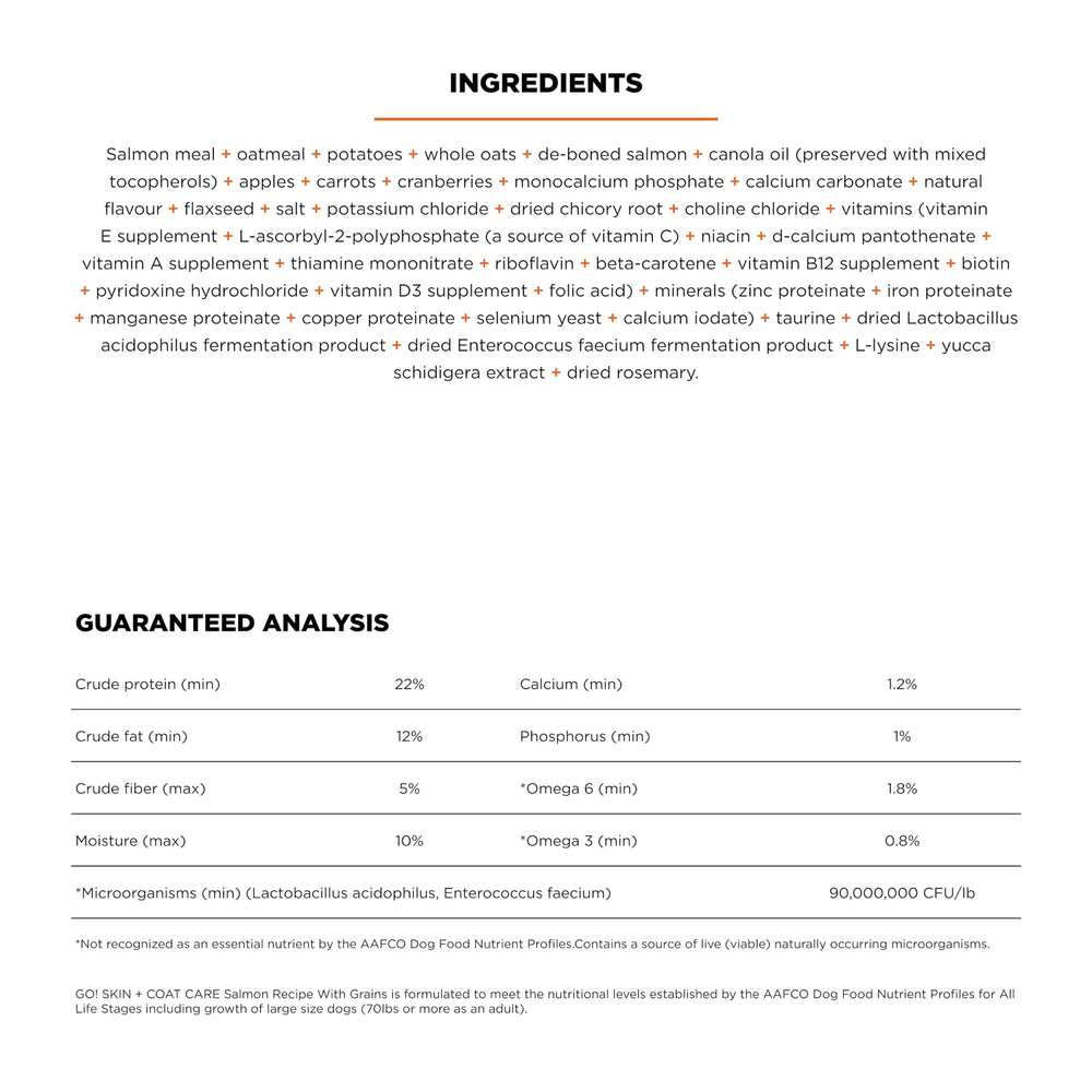 Go! Solutions Skin + Coat Care Salmon, mineral ProPath apoya la piel y las patas