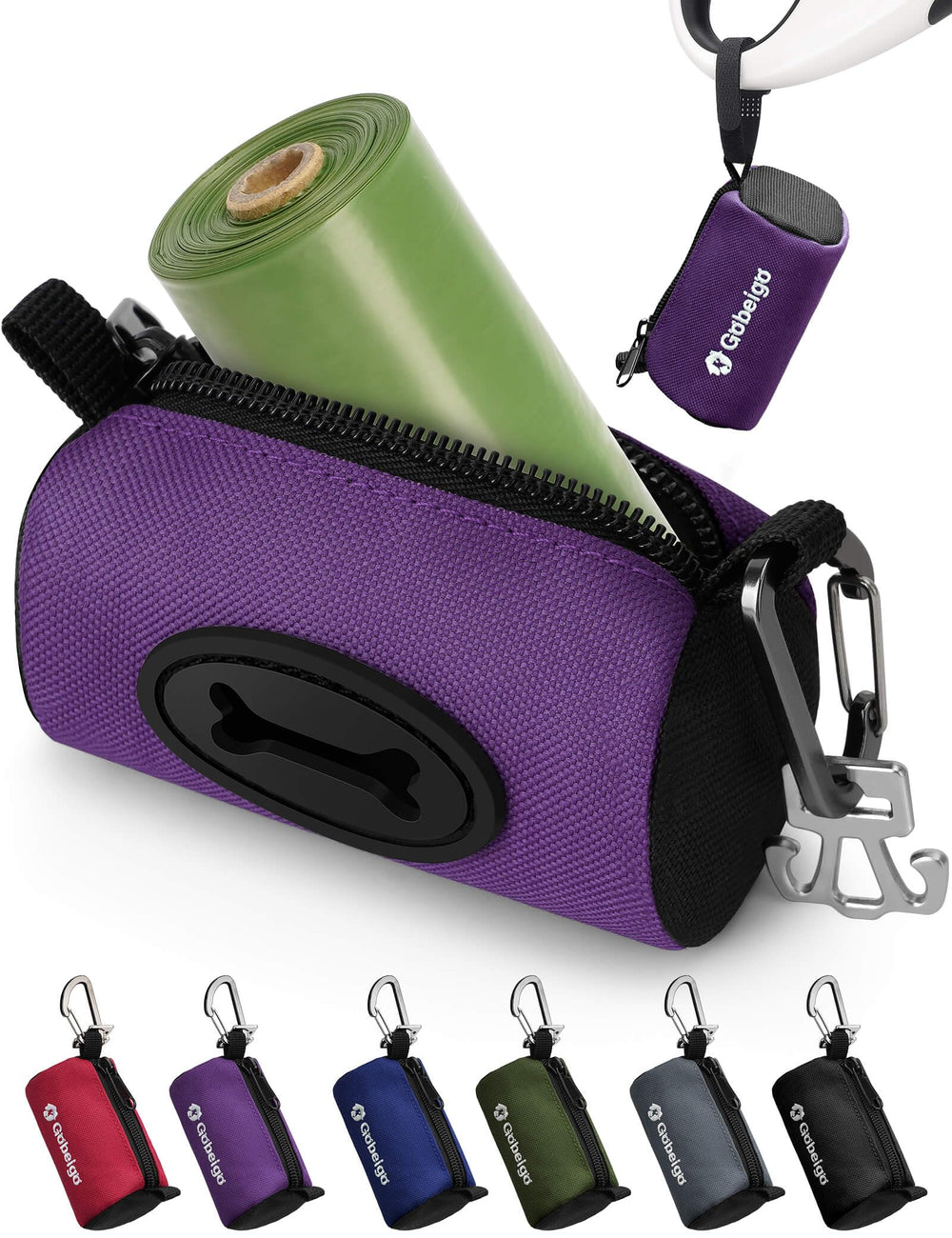 Porta-bolsas Gobeigo para perro con apertura amplia, ideal para paseos diarios.
