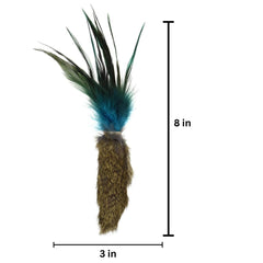 GoCat Da Fur Thing: detalle de plumas que atraen movimientos felinos.