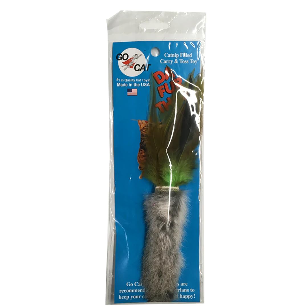 GoCat Da Fur Thing: textura suave de pelo y plumas para exploración sensorial.