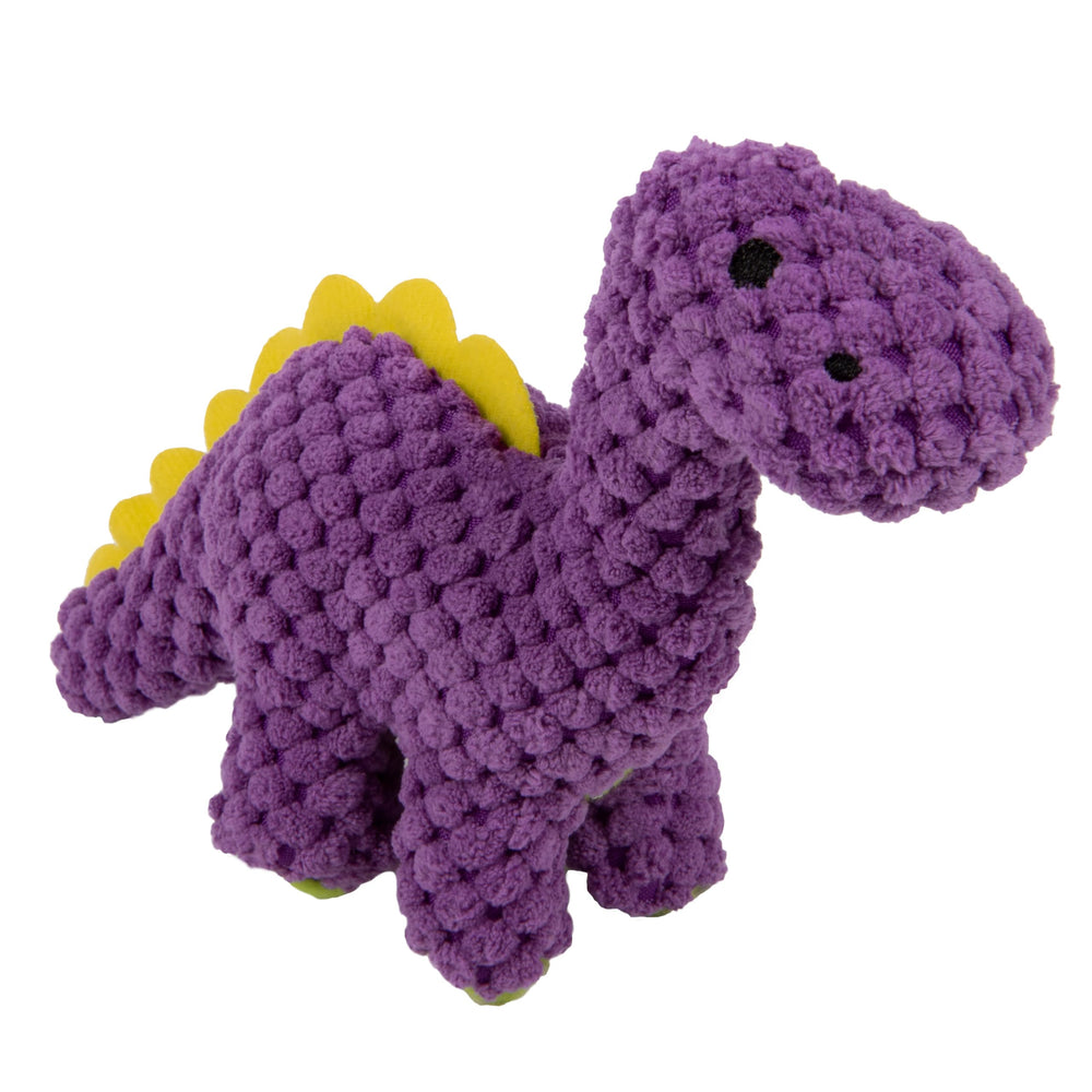 goDog Checkers Dinos Bruto Squeaky Mini: juguete suave con chirrido para juego.