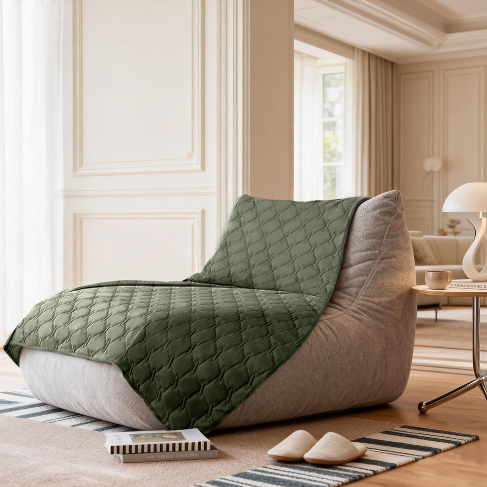 Gogobunny cobertor protege cama y sofá de mascotas durante juego.