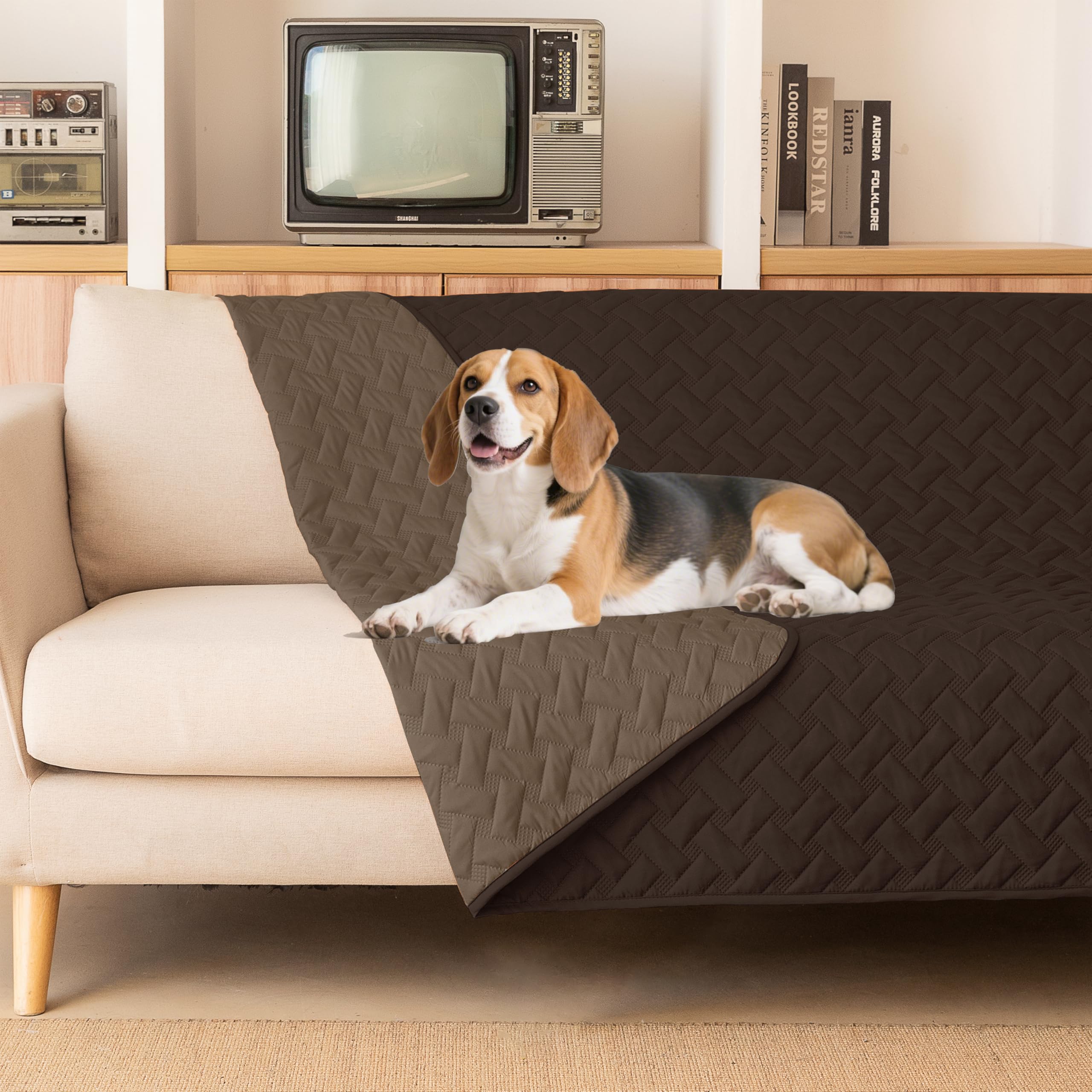 Cobija gogobunny para perros, impermeable y de doble cara, protege muebles.