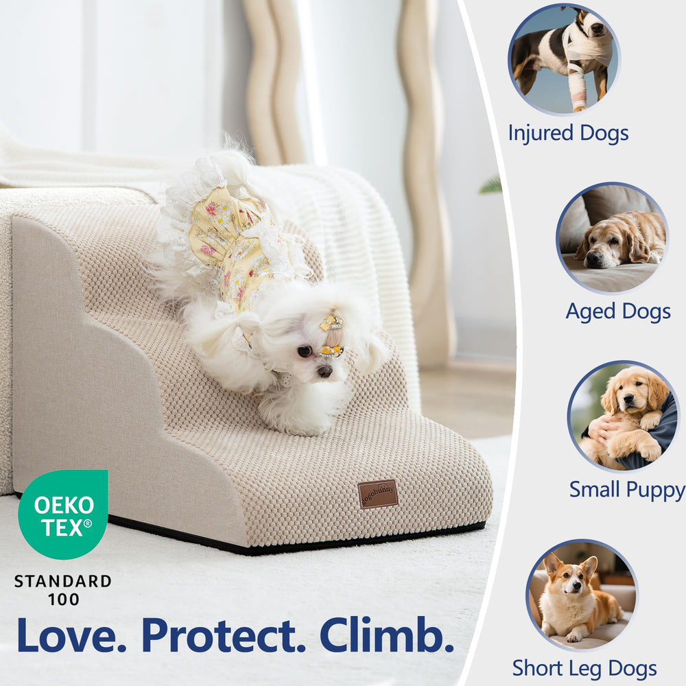 GoGoBunny escalera para perros en interior facilita subir y bajar sin esfuerzo