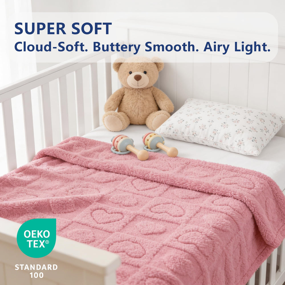 Manta gogobunny para sofá rosa protege muebles contra pelo y manchas.