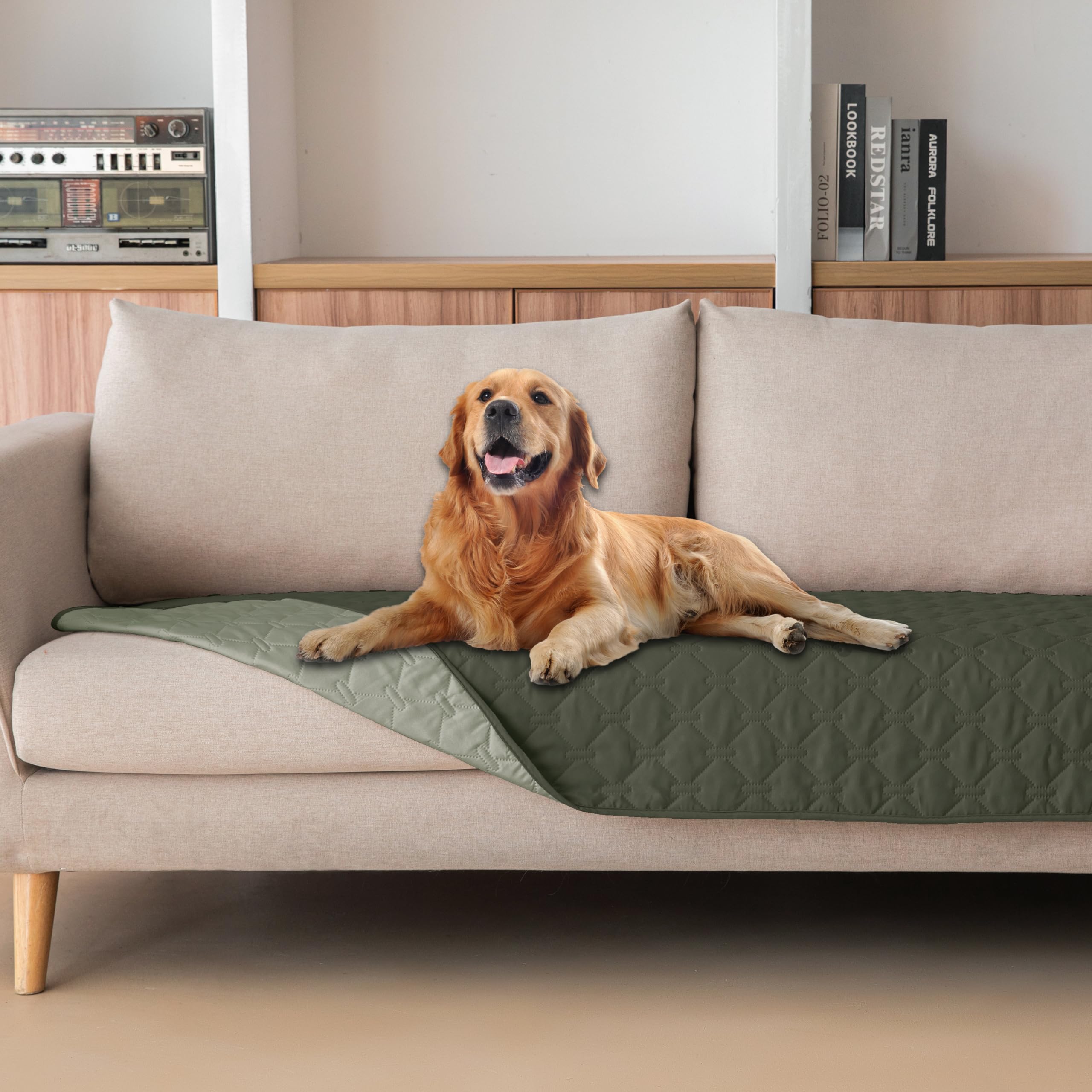 Manta Gogobunny para perro doble capa impermeable de frente y dorso