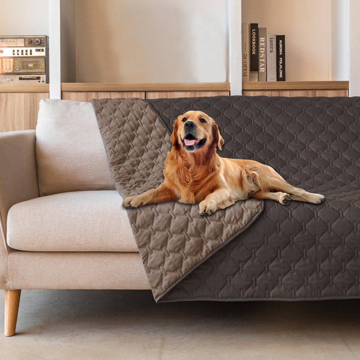 Manta gogobunny doble cara impermeable para perro, protege muebles y suelos