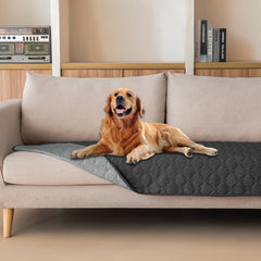 gogobunny manta para perro, frontal ajedrezado oscuro, protección impermeable para muebles